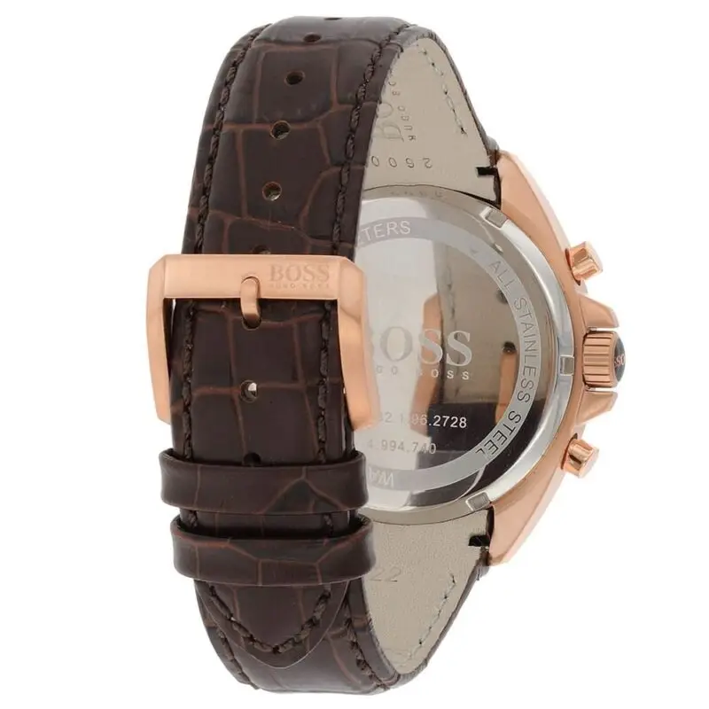 BOSS Leather Men's Watch 1513093 - Image 3