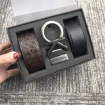 ⁦حزام كالفن كلاين جلد طبيعي للرجال⁩ - الصورة ⁦2⁩