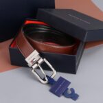 Tommy Hilfiger Men's Reversible Belt in Havana Brown - Image 5