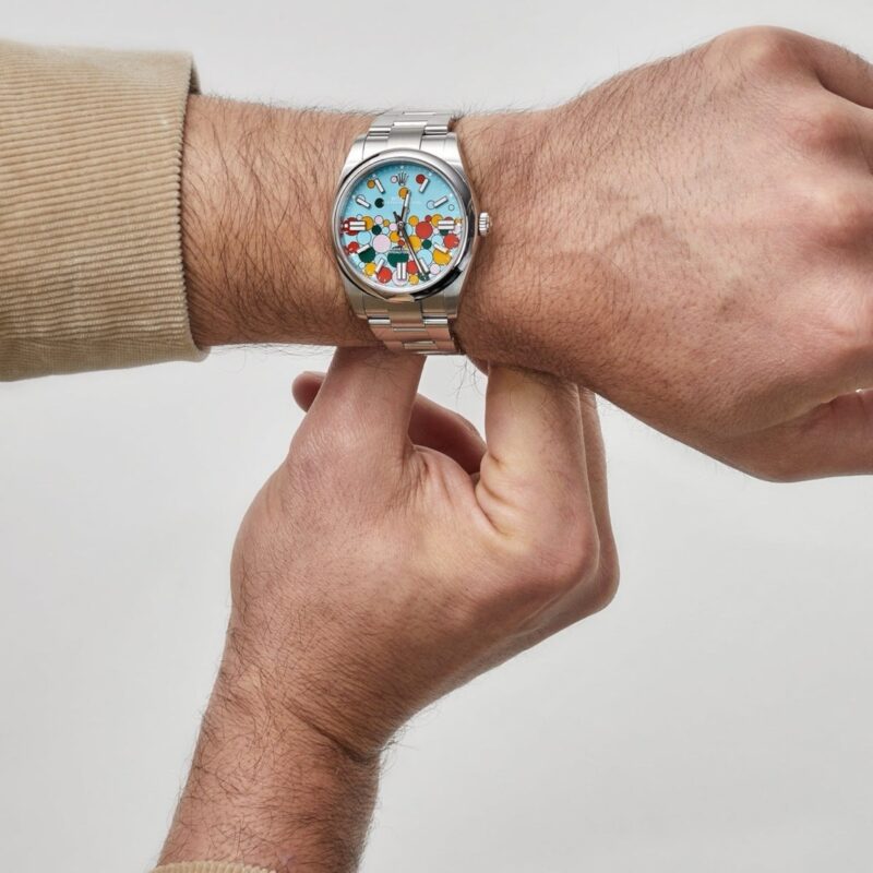 ⁦ساعة Rolex oyster perpetual date⁩ - الصورة ⁦5⁩