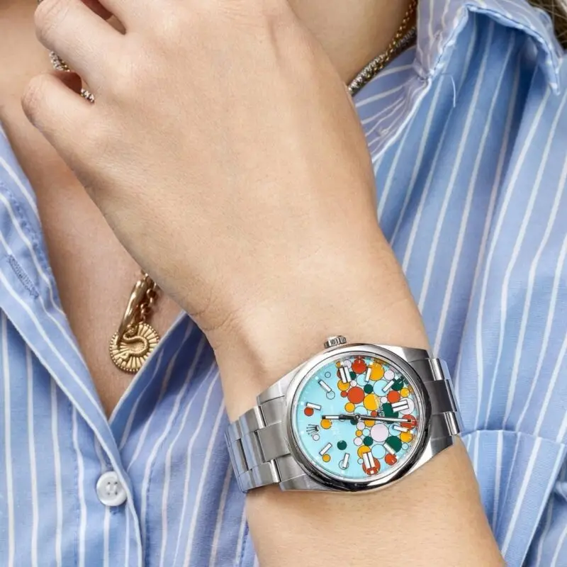 ⁦ساعة Rolex oyster perpetual date⁩ - الصورة ⁦6⁩