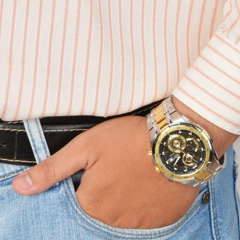 ⁦ساعة كاسيو رجالي ذهبي موديل EFR539SG-1A⁩ - الصورة ⁦3⁩