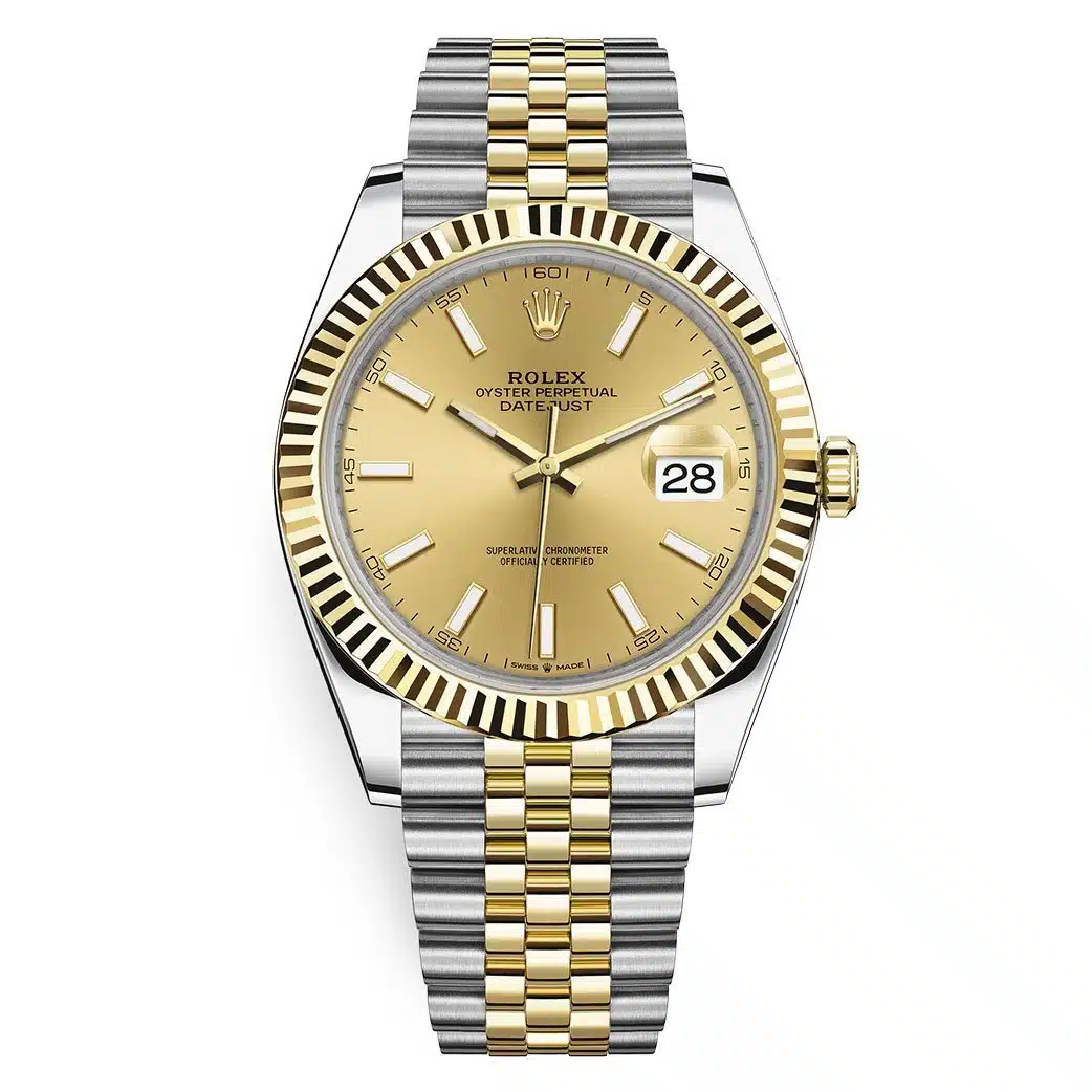 Rolex-126333-0010-Champagne-Stick-jub.jpg ساعة رولكس ديت جست ميرور أوريجنال - الصورة 1