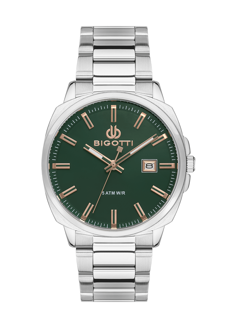 BIGOTTI MILANO MENS STAINLESS STEEL STRAP WATCH – BG.1 BIGOTTI MILANO MENS STAINLESS STEEL STRAP WATCH – BG.1.10483-4