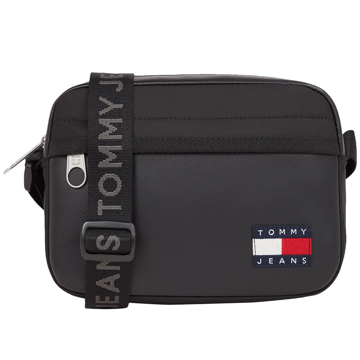 tommy-hilfiger-black-men-crossbody-bag-am0am13321 شنطة كروس تومي هيلفيغير رجالي اصليه - الصورة 1