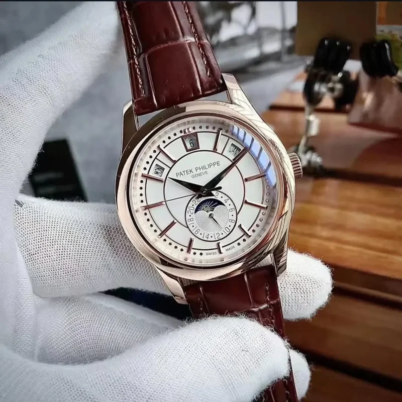 ⁦ساعة باتيك فيليب أنوال كاليندر مون فيز رجالي⁩ - الصورة ⁦2⁩